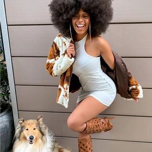 NWT Double Lined Bodycon Min Dress